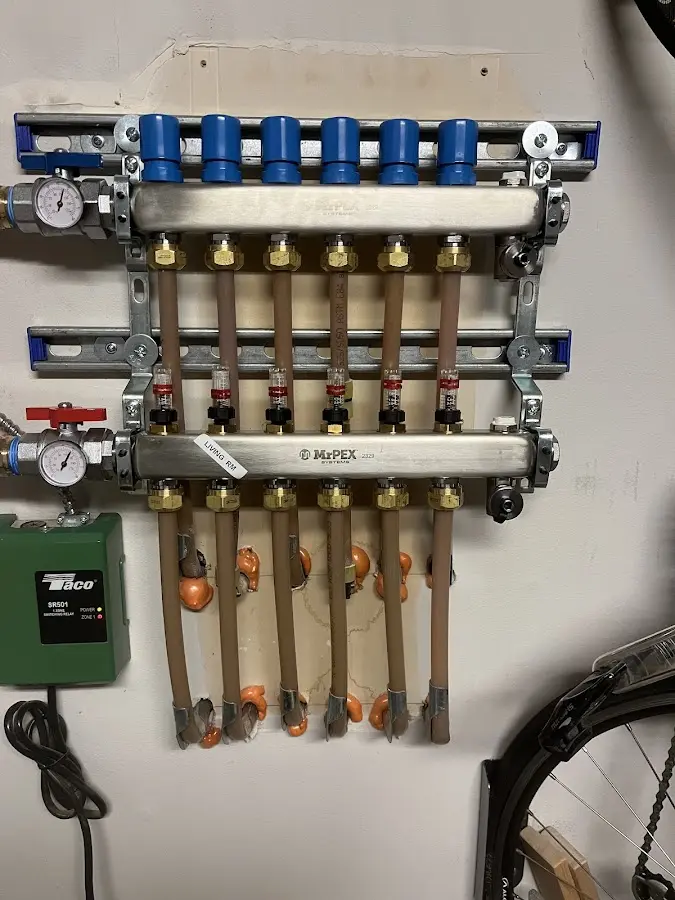 Plumber performing Gas Line Installation at a residential property in Citrus